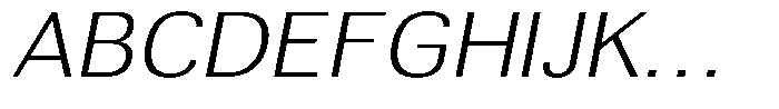 Altavion Extra Light Sem Exp Italic Font UPPERCASE