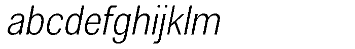Altavion Extra Light Semi Condensed Italic FONT