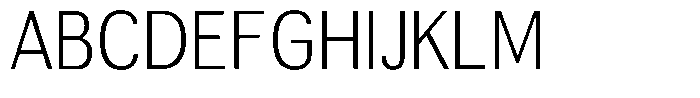 Altavion Extra Light Semi Condensed Font UPPERCASE
