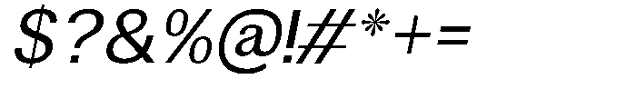 Altavion Italic Font OTHER CHARS