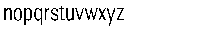 Altavion Light Condensed Font LOWERCASE