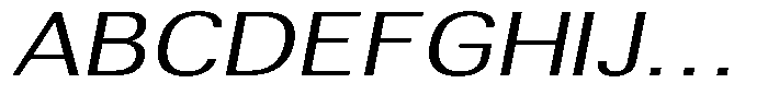 Altavion Light Expanded Italic Font UPPERCASE