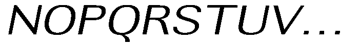 Altavion Light Expanded Italic Font UPPERCASE