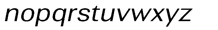 Altavion Light Sem Exp Italic Font LOWERCASE