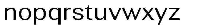 Altavion Light Semi Expanded Font LOWERCASE