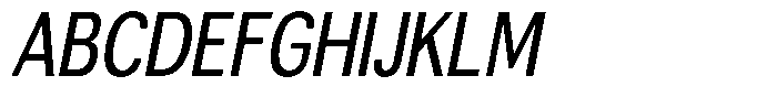 Altavion Medium Condensed Italic Font UPPERCASE