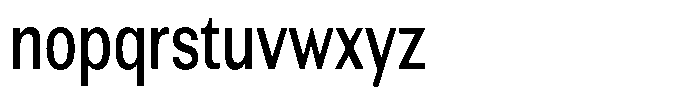 Altavion Medium Condensed Font LOWERCASE