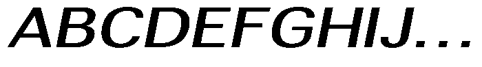 Altavion Medium Expanded Italic Font UPPERCASE