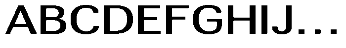 Altavion Medium Expanded Font UPPERCASE