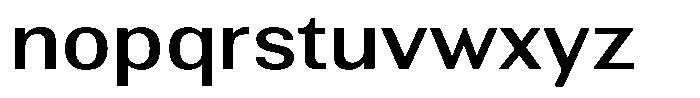 Altavion Medium Semi Expanded Font LOWERCASE