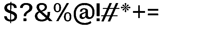 Altavion Medium Font OTHER CHARS
