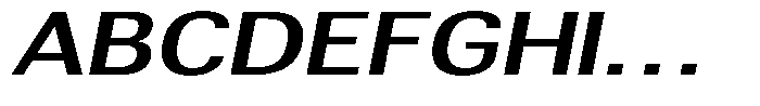 Altavion Sem Bold Exp Italic Font UPPERCASE