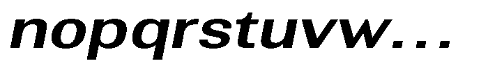 Altavion Sem Bold Exp Italic Font LOWERCASE