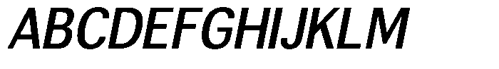 Altavion Sem Bold Semi Condensed Italic Font UPPERCASE
