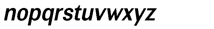 Altavion Sem Bold Semi Condensed Italic Font LOWERCASE