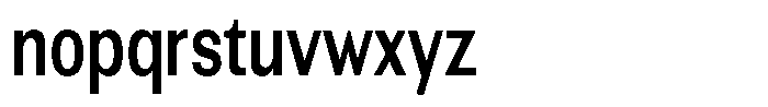 Altavion Semi Bold Condensed Font LOWERCASE