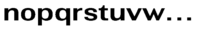 Altavion Semi Bold Expanded Font LOWERCASE