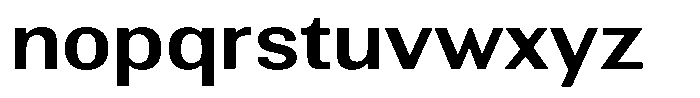 Altavion Semi Bold Semi Expanded Font LOWERCASE