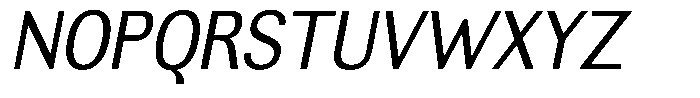 Altavion Semi Condensed Italic Font UPPERCASE