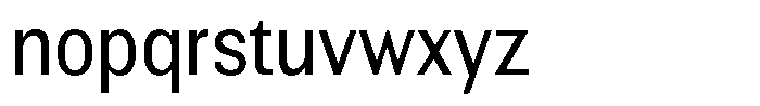 Altavion Semi Condensed Font LOWERCASE