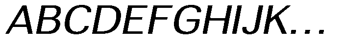 Altavion Semi Expanded Italic Font UPPERCASE