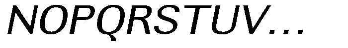 Altavion Semi Expanded Italic Font UPPERCASE