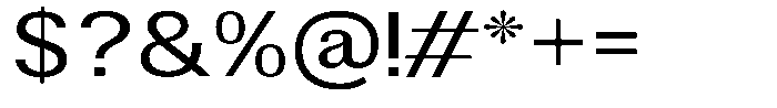 Altavion Semi Expanded Font OTHER CHARS
