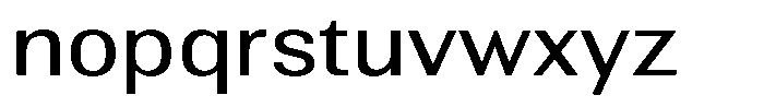 Altavion Semi Expanded Font LOWERCASE