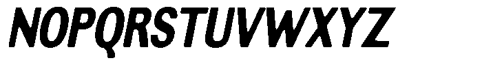Altavion Soft Black Condensed Italic Font UPPERCASE