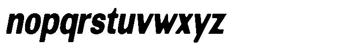 Altavion Soft Black Condensed Italic Font LOWERCASE
