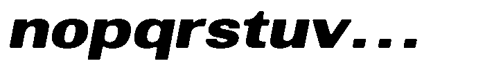 Altavion Soft Black Exp Italic Font LOWERCASE