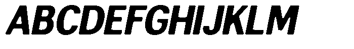 Altavion Soft Black Sem Condensed Italic Font UPPERCASE