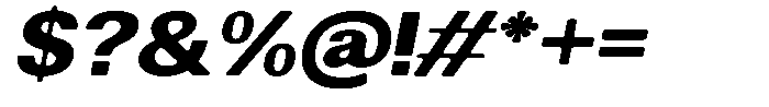Altavion Soft Black Sem Exp Italic Font OTHER CHARS