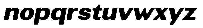 Altavion Soft Black Sem Exp Italic Font LOWERCASE