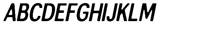 Altavion Soft Bold Condensed Italic Font UPPERCASE