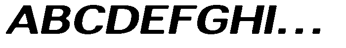 Altavion Soft Bold Exp Italic Font UPPERCASE