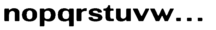 Altavion Soft Bold Expanded Font LOWERCASE