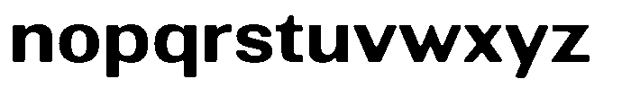 Altavion Soft Bold Semi Expanded Font LOWERCASE