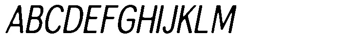 Altavion Soft Condensed Italic Font UPPERCASE