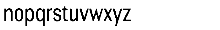 Altavion Soft Condensed Font LOWERCASE
