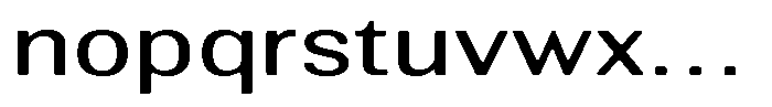 Altavion Soft Expanded Font LOWERCASE