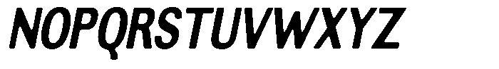 Altavion Soft Extra Bold Condensed Italic Font UPPERCASE
