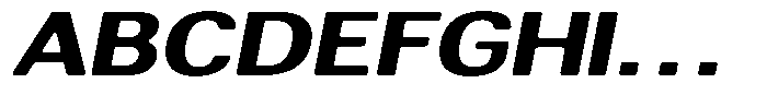 Altavion Soft Extra Bold Exp Italic Font UPPERCASE