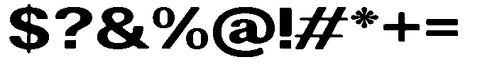 Altavion Soft Extra Bold Exp Font OTHER CHARS