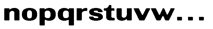 Altavion Soft Extra Bold Exp Font LOWERCASE