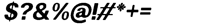 Altavion Soft Extra Bold Italic Font OTHER CHARS