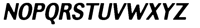 Altavion Soft Extra Bold Sem Condensed Italic Font UPPERCASE