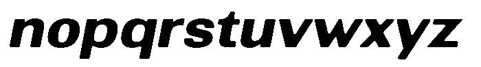 Altavion Soft Extra Bold Sem Exp Italic Font LOWERCASE