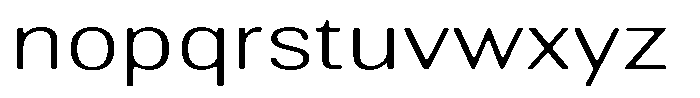 Altavion Soft Extra Light Exp Font LOWERCASE