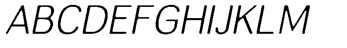 Altavion Soft Extra Light Italic Font UPPERCASE
